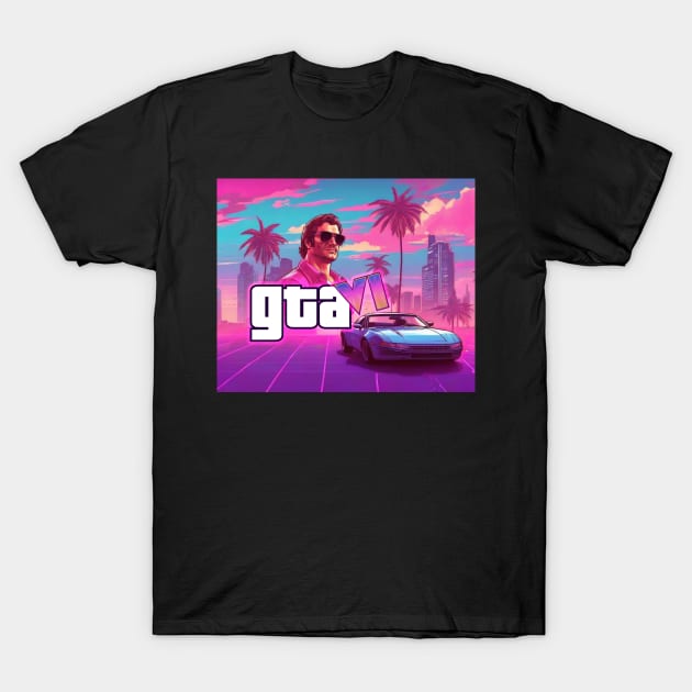 GTA 6 T-Shirt by Buff Geeks Art